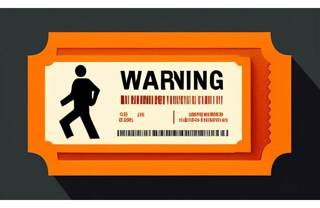 Illustration: Warnung vor Strafen bei Nichtbeachtung der Vignette